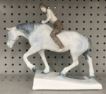 Rosenthal Figurine Boy Riding Horse - No Box