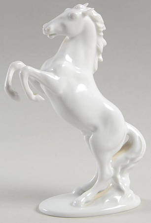 Rosenthal Figurine Horse-Rearing/White - No Box
