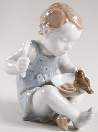 Rosenthal Figurine Child With Bird - No Box