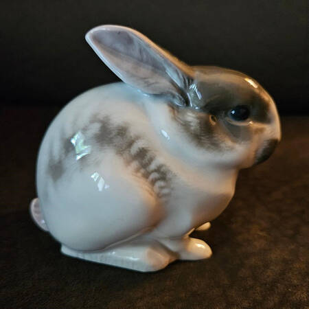 Rosenthal Figurine Black & White Rabbit - No Box