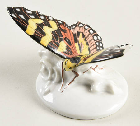 Rosenthal Figurine Butterfly-Black Yellow, Red - No Box