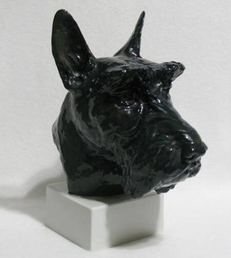 Rosenthal Figurine Bobby Scottish Terrier Head - No Box