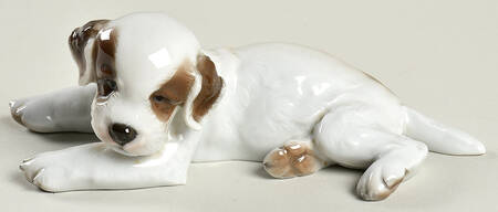 Rosenthal Figurine Terrier Pup-Laying - No Box