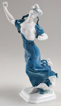 Rosenthal Figurine Greek Dancer-Blue & White - No Box