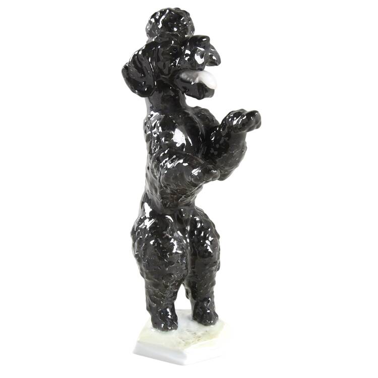 Rosenthal Figurine Waiting Poodle Rude - No Box