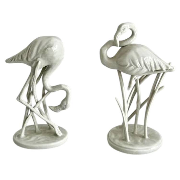 Rosenthal Figurine White-Facing Down Flamingo - No Box