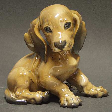 Rosenthal Figurine Young Dachshund-Sitting - Boxed