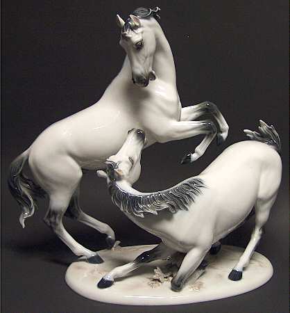 Rosenthal Figurine Playing Stallions - No Box