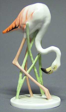 Rosenthal Figurine Head Facing  Down Flamingo - Boxed