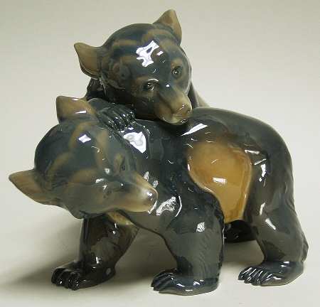 Rosenthal Figurine Playing Bear Cubs - Boxed