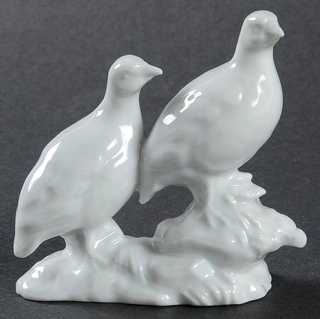 Rosenthal Figurine Partridge Pair-White - No Box
