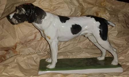 Rosenthal Figurine Dog Black Spots - No Box