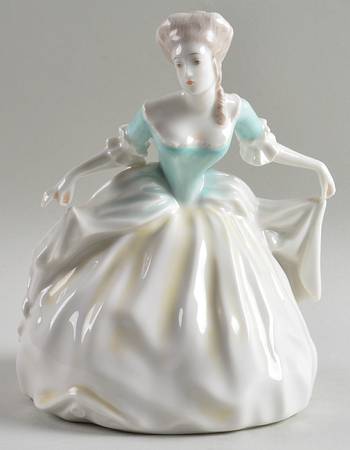 Rosenthal Figurine Empire Dancer-Green Plain - No Box