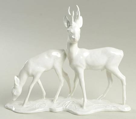 Rosenthal Figurine Deer Pair - No Box