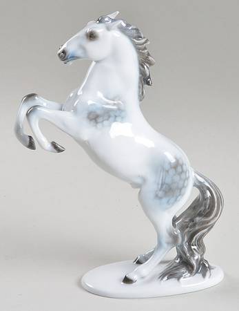 Rosenthal Figurine Horse-Dapple Grey-Rearing - No Box