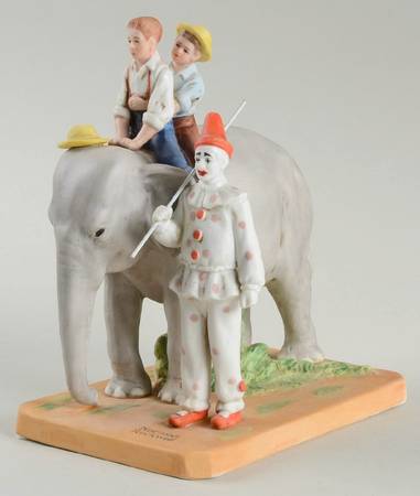 Rockwell Museum Figurine The Circus Comes To Town - No Box