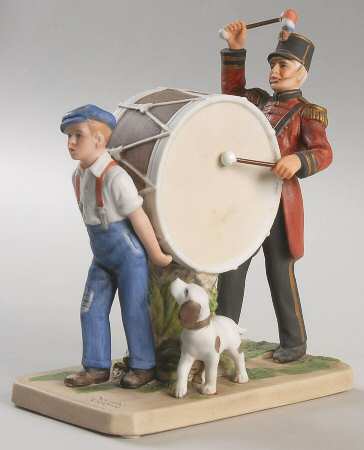 Rockwell Museum Figurine The Drummer's Friend - Boxed
