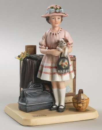 Rockwell Museum Figurine Vacation's Over - Boxed