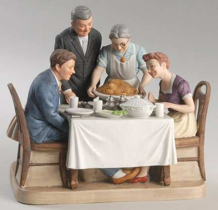 Rockwell Museum Figurine Freedom From Want - Boxed