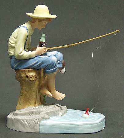Rockwell Museum Figurine Out Fishin' - Boxed