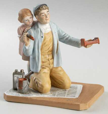 Norman Rockwell Classic A Final Touch - With Box