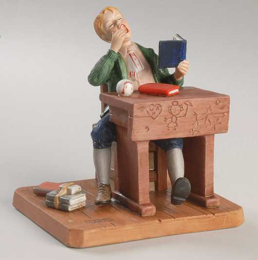 Norman Rockwell Classic Bored Of Education - Boxed