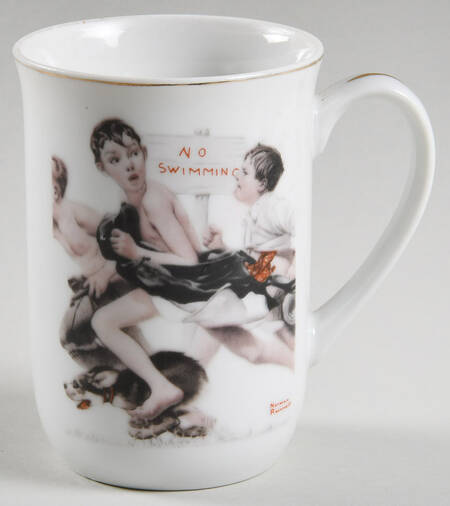 Rockwell Museum Mug No Swimming - No Box