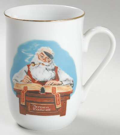 Rockwell Museum Mug Checking His List - No Box