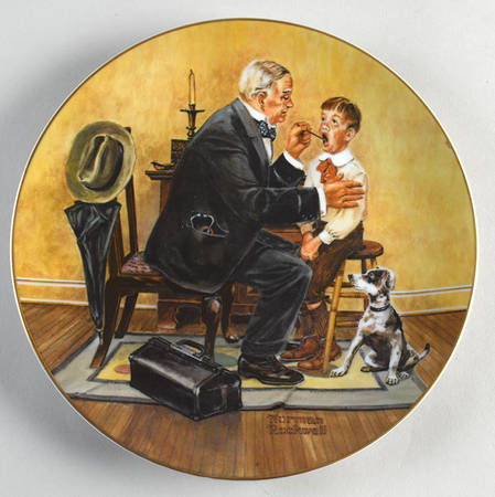Rockwell Museum Plate The Country Doctor - No Box