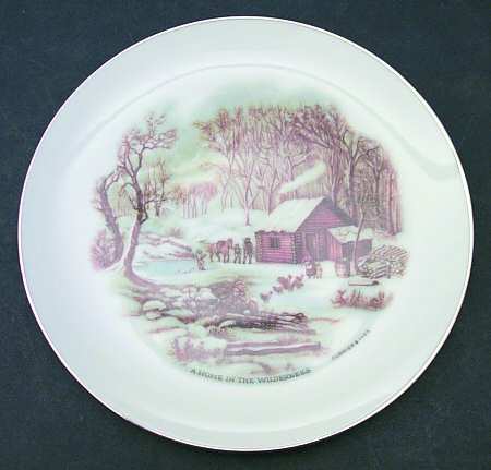 Currier & Ives A Home In The Wilderness - With Box