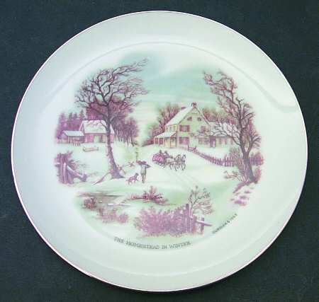 Currier & Ives The Homestead In Winter - Boxed