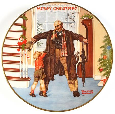 Norman Rockwell Christmas The Big Moment - Boxed