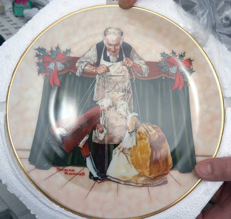 Norman Rockwell Christmas Puppets For Christmas - Boxed