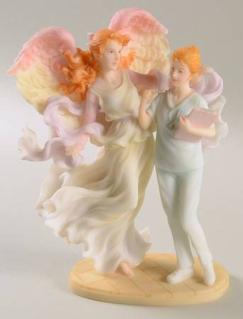 Seraphim Classic 7" Figure Caring Touch-Angel With Nurse - With Box 53