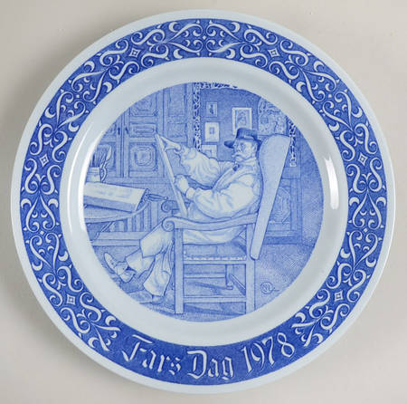 Fathers Day Plate In The Studio - Boxed