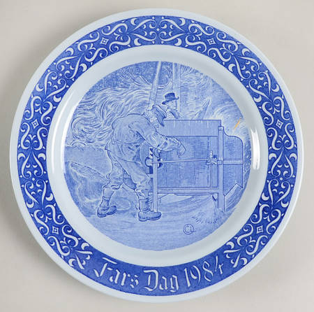 Fathers Day Plate Father Working - Boxed