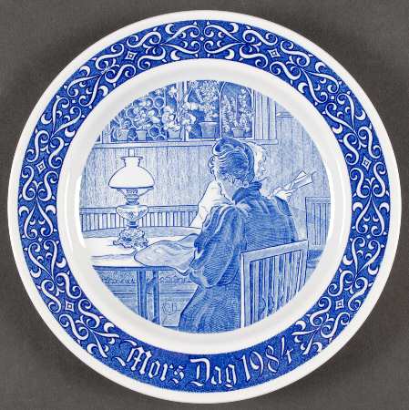 Mother's Day Plate Mother Sewing - Boxed