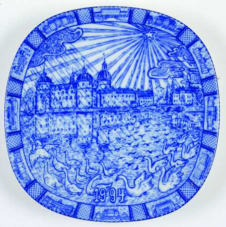 Rorstrand Christmas Plate Gripsholm Castle - No Box
