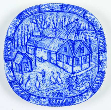 Rorstrand Christmas Plate Nil Wonderful Journey - No Box