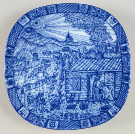 Rorstrand Christmas Plate Nils Holgerssons Wonderful Journery - No Box