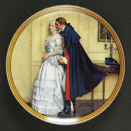 Rockwells Colonials-The Rarest Rockwells Unexpected Proposal - With Box