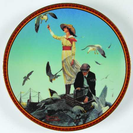 Rockwells Treasured Memories Sentimental Shores - Boxed