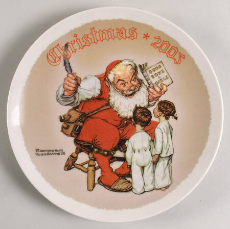 Annual Christmas Plate Making A List - No Box