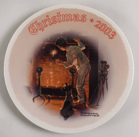 Annual Christmas Plate Waiting For Santa - No Box