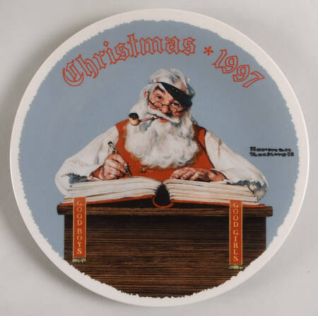 Annual Christmas Plate For Good Boys And Girls - No Box