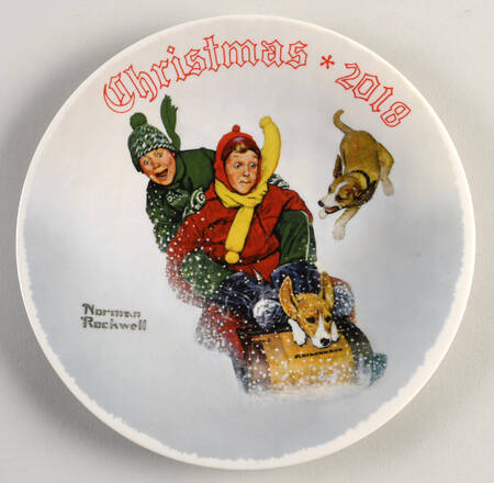 Annual Christmas Plate Adirondack Winter - No Box