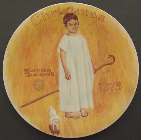 Annual Christmas Plate Angel With A Black Eye - No Box