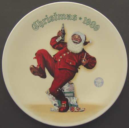 Annual Christmas Plate Jolly Old St Nick - With Box
