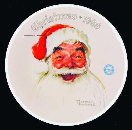 Annual Christmas Plate Santa Claus - Boxed