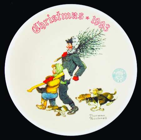 Annual Christmas Plate The Tree Brigade - No Box